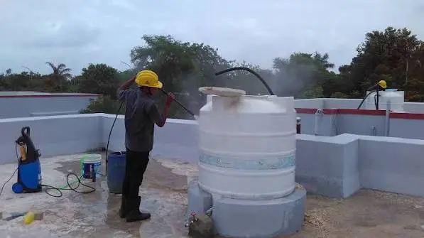 Water Tank Cleaning (Reserve and Overhead Tank - Automatic Method)
